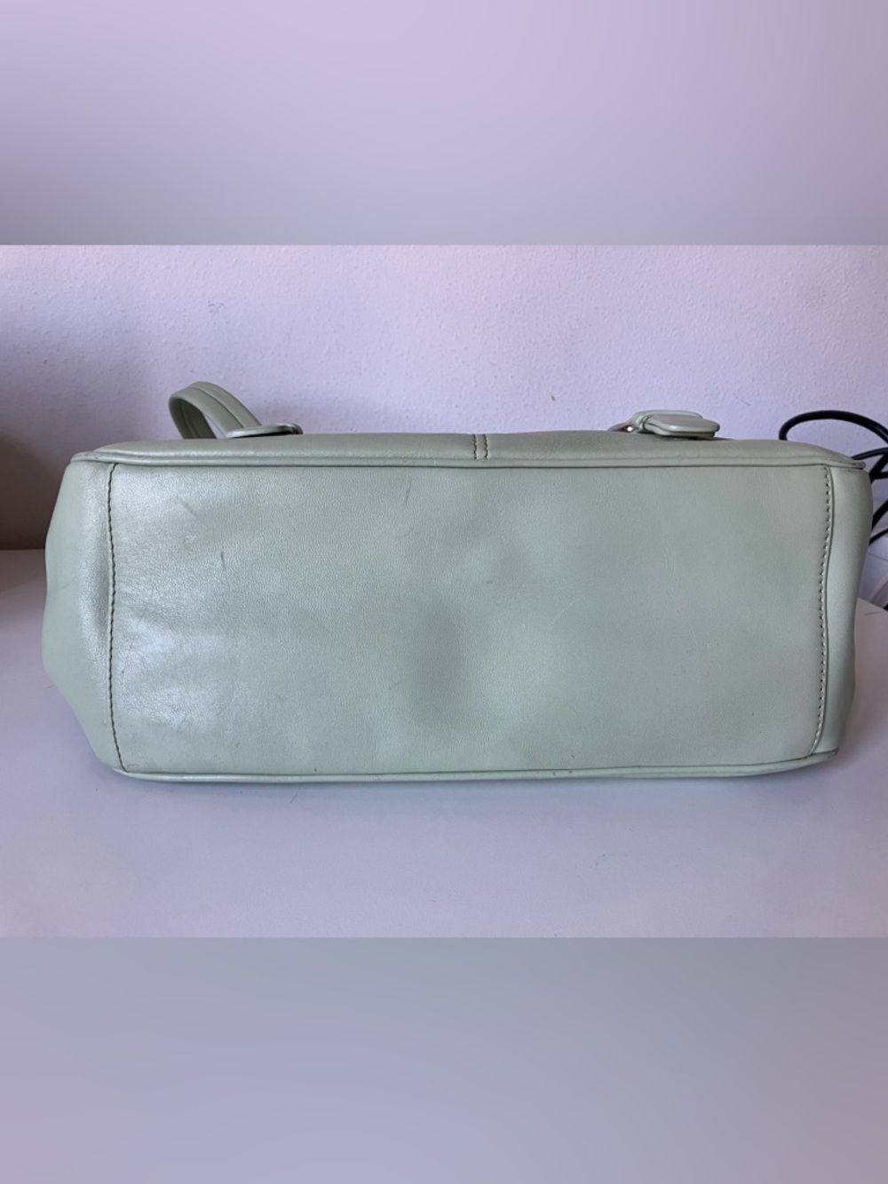 Cole Haan Alexa Mint Green Flap Satchel - Picture 7 of 9
